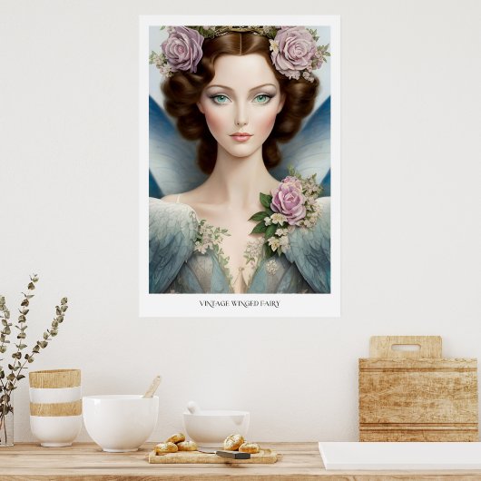 Vintag Inspiriert Winged Fairy Poster (Küche)