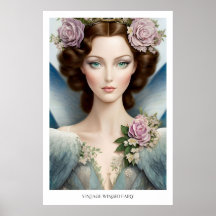 Vintag Inspiriert Winged Fairy Poster