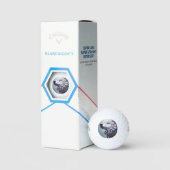Vintag Inspiriert Wolf Head Art - Nostalgisch Golfball (Verpackung)