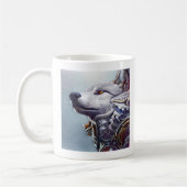 Vintag Inspiriert Wolf Head Art - Nostalgisch Kaffeetasse (Links)