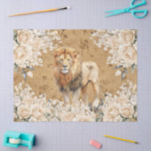 Vintag Inspirierte Löwenzahn- und Weißrosendekoupa Seidenpapier (Basteln)