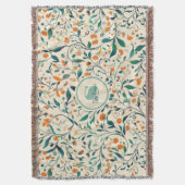 Vintag-Inspiriertes Paisley Leaf-Muster (3) Decke (Vorderseite Vertikal)