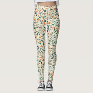 Vintag-Inspiriertes Paisley Leaf-Muster (3) Leggings