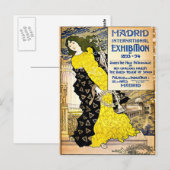 Vintag: Internationale Ausstellung von Madrid, 189 Postkarte (Vorne/Hinten)