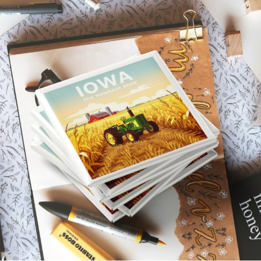 Vintag Iowa Magnet