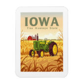 Vintag Iowa Magnet (Vertikal)