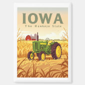 Vintag Iowa Magnet (Vorderseite)
