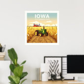 Vintag Iowa Poster (Heimbüro)