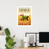 Vintag Iowa Poster (Heimbüro)