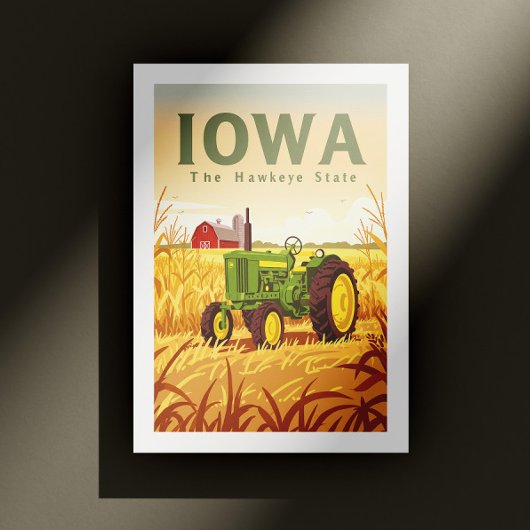Vintag Iowa Postkarte
