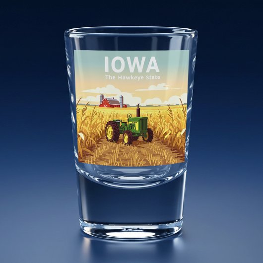 Vintag Iowa Schnapsglas