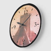 Vintag Iran Teheran Azadi Square Watch Große Wanduhr (Winkel)