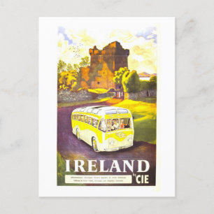 Vintag Ireland CIE Travel Poster Postkarte