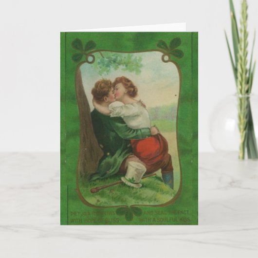 Vintag Ireland Irish Romance St. Patrick's Day Karte (Vorderseite)