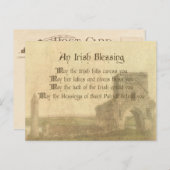 Vintag irischer Segen Postkarte (Vorne/Hinten)