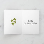 Vintag Irish Girl St. Patrick's Day Karte (Innenseite)