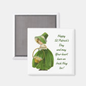 Vintag Irish Miss Magnet (Vorderseite/Rückseite)