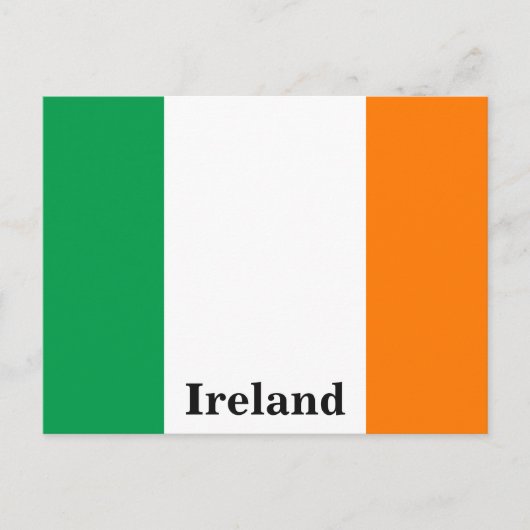 Vintag Irland Flaggenreise Tourismus Postkarte (Vorderseite)