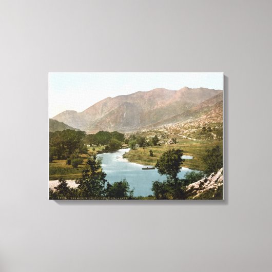 Vintag Irland, Killarney MacGillycuddy Reeks Leinwanddruck (Vorderseite)
