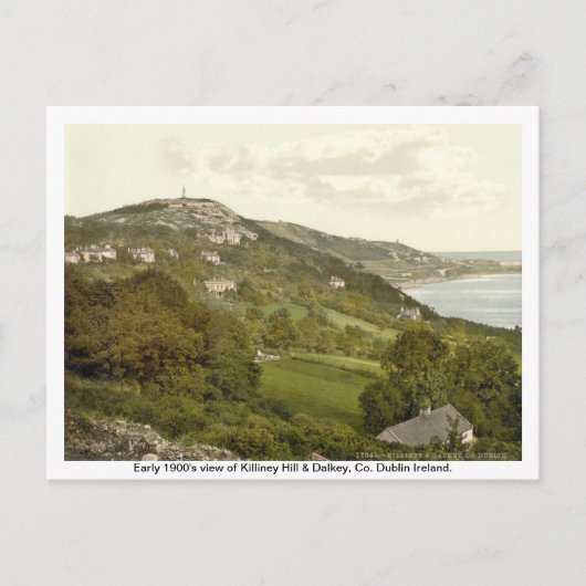 Vintag Irland, Killiney Hill, Dalkey Postkarte (Vorderseite)