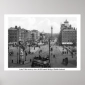 Vintag Irland, O'Connell Bridge Dublin Poster (Vorne)