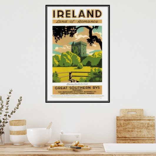 Vintag Irland - Poster (Küche)