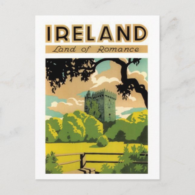 Vintag Irland - Postkarte (Vorderseite)