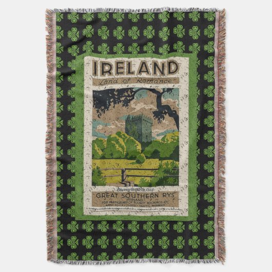 Vintag Irland Reiseplakat Decke (Vorderseite Vertikal)