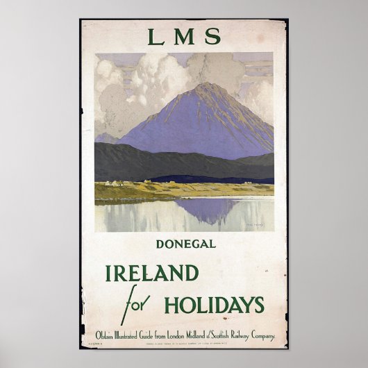 Vintag Irland Reiseplakat Poster (Vorne)