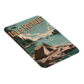 Vintag Isle Royale Nationalpark Camping Magnet (Rechte Seite)