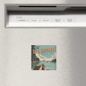 Vintag Isle Royale Nationalpark Camping Magnet (In Situ (Geschirrspüler))