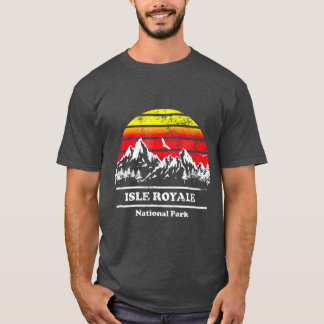 Vintag Isle Royale Nationalpark Retro T-Shirt