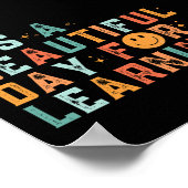 Vintag ist es ein schöner Lerntag Poster (Ecke)