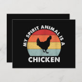Vintag ist mein Geiststier ein Huhn (Vorne/Hinten)