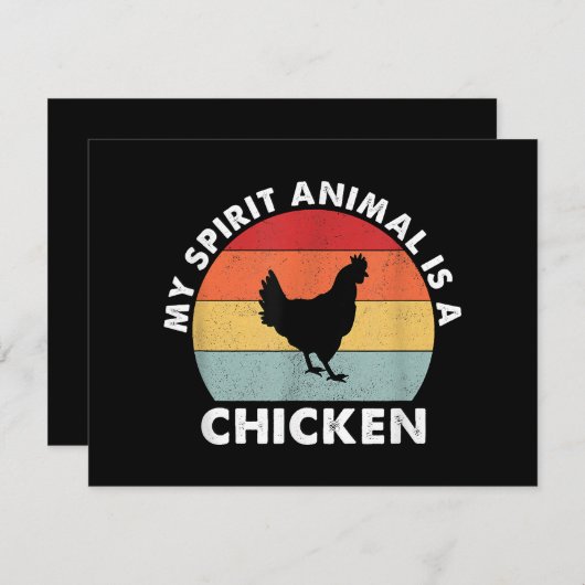 Vintag ist mein Geiststier ein Huhn (Vorne/Hinten)