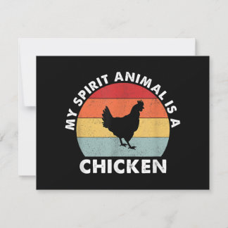 Vintag ist mein Geiststier ein Huhn