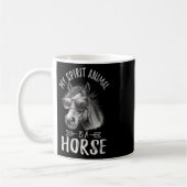 Vintag ist mein Geisttier ein Pferd Kaffeetasse (Links)
