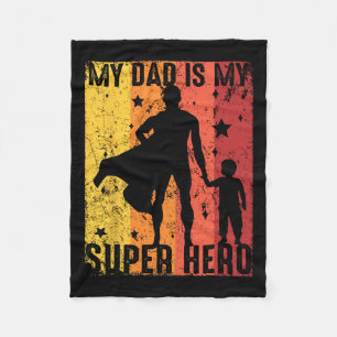 Vintag ist mein Vater mein Super Helden Retro Vate Fleecedecke