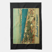 Vintag Istanbul Türkei Handtuch (Vertikal)