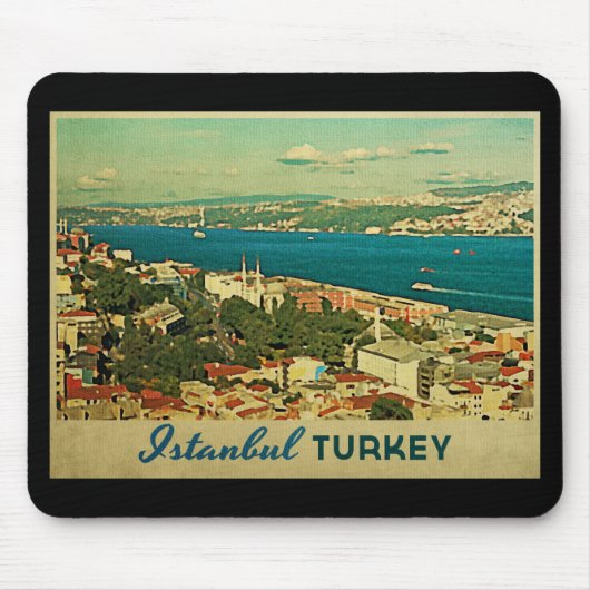 Vintag Istanbul Türkei Mousepad (Vorne)