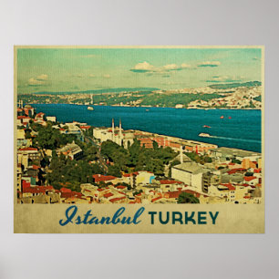 Vintag Istanbul Türkei Poster