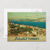 Vintag Istanbul Türkei Postkarte (Vorne/Hinten)