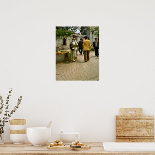 Vintag Istanbul, türkischer Kaffeehändler Poster (Küche)