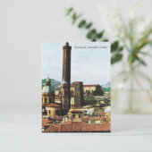 Vintag Italien, Bologna, Asinelli Tower Postkarte (Stehend Vorderseite)