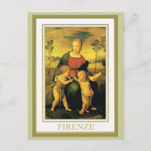Vintag Italien, Firenze, Uffizi Gallery Postkarte