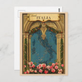 Vintag Italien Italienische Karte (Vorne/Hinten)
