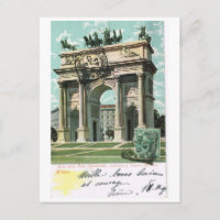 Vintag Italien, Milano, Arc della Pace 1904