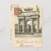 Vintag Italien, Milano, Arco della tempo, 1894 Postkarte (Vorne/Hinten)