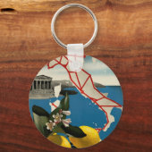 Vintag Italien Reisen Schlüsselanhänger (Vorderseite)