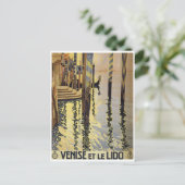 Vintag Italien Reiseplakat Postkarte (Stehend Vorderseite)